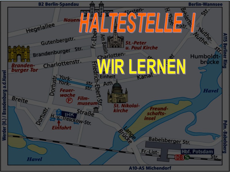 HALTESTELLE  I WIR LERNEN